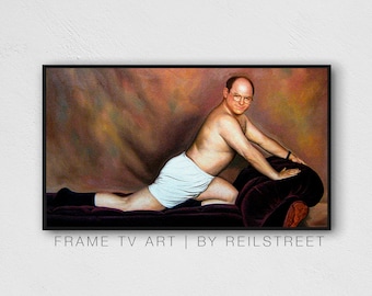 Samsung The Frame Tv Art, Digital Download, GEORGE COSTANZA SEINFELD Painting, Digital Print