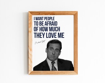 I Want People to Be Afraid of How Much They Love Me, the Office TV Show ...