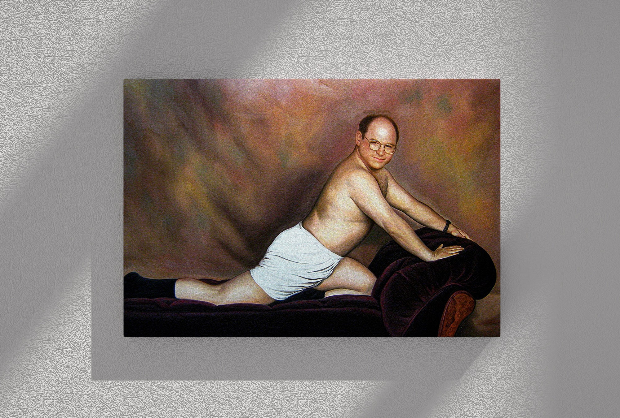 GEORGE COSTANZA SEINFELD Painting Canvas Wrap Etsy UK