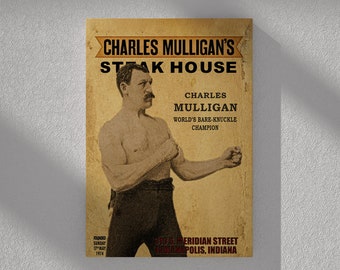 RON SWANSON Charles Mulligan's Steakhouse Canvas Wrap