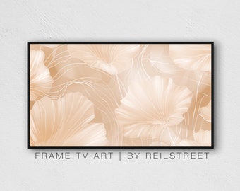 Samsung The Frame Tv Art, Floral Grays Painting 03, Digital Download, Digital Print, LG Tv Art