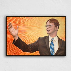 DWIGHT SCHRUTE Painting The Office Poster