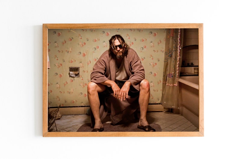 THE BIG LEBOWSKI Toilet Movie Poster 11x17 Inches image 2