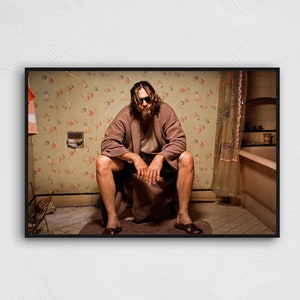 THE BIG LEBOWSKI Toilet Movie Poster 11x17 Inches image 1