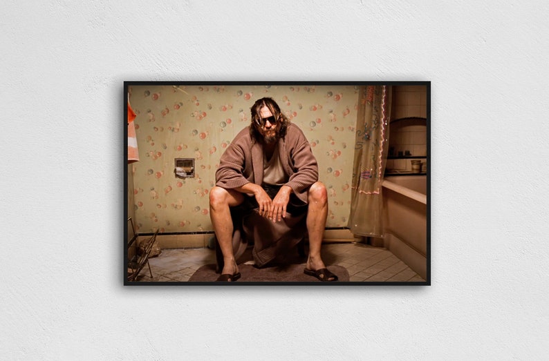 THE BIG LEBOWSKI Toilet Movie Poster 11x17 Inches image 1