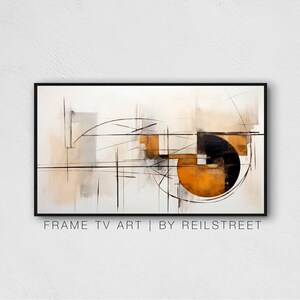 Samsung The Frame Tv Art, Modern Classic Abstract Shapes, Digital Download, Digital Print