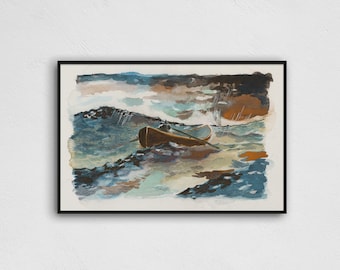 GOOD WILL HUNTING Rowboat Painting Poster, Iconic Movie Print