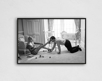 WOLF Of WALL STREET Playroom Black & White Poster