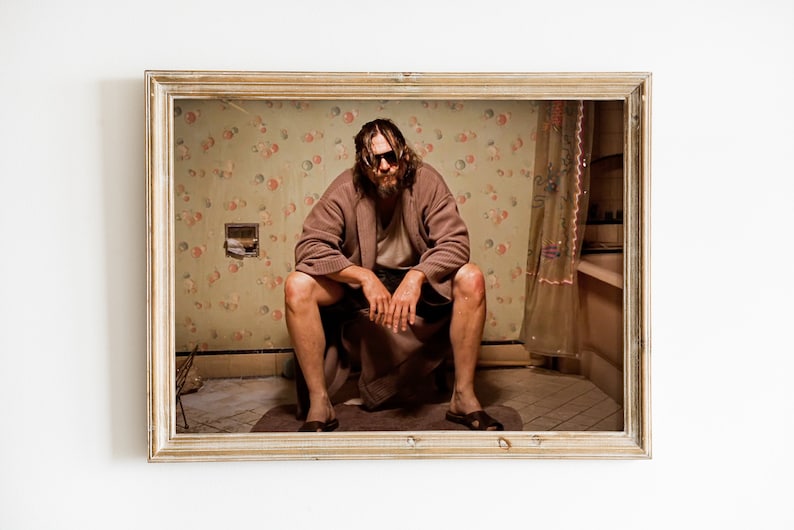 THE BIG LEBOWSKI Toilet Movie Poster 11x17 Inches image 3