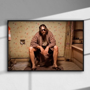 THE BIG LEBOWSKI Toilet Movie Poster 11x17 Inches image 5