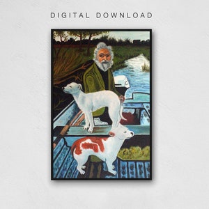 Digital Download, GOODFELLAS Old Man Painting by Tommy&#39;s Mother, Digital Print