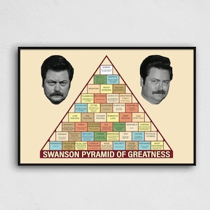 SWANSON PYRAMID Of GREATNESS Poster Print