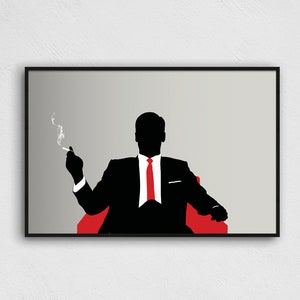 DON DRAPER THRONE Mad Men Poster