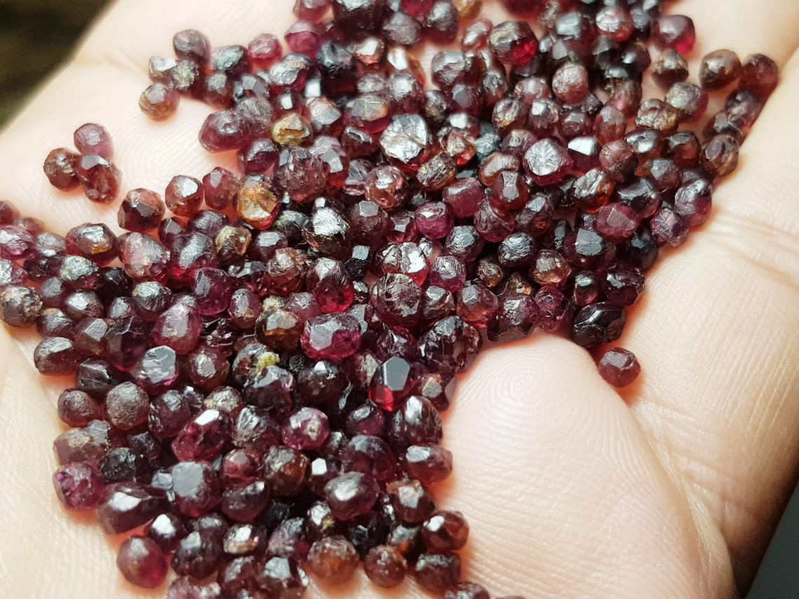 Red Blood Crystal Fully Terminated Crystal Lot Raw Etsy