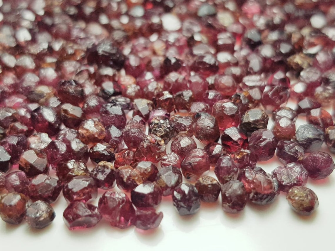 Red Blood Crystal Fully Terminated Crystal Lot Raw Etsy