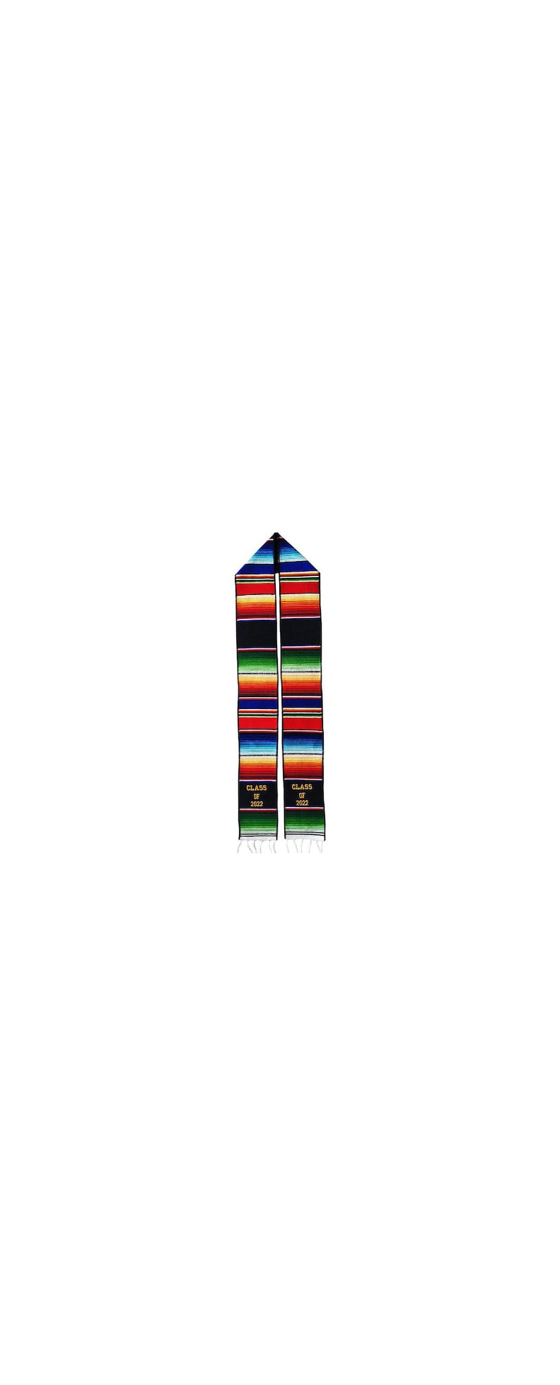 Class of 2022 Mexican Graduation Stole, Hispanic Stole Graduation Serape Sash Scarf to Show Pride of Your Latin Ethnicity and Latino Roots 