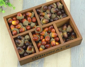 Artificial Acorns 20pcs | Acorns for decoration | Artificial Acorns Wholesale