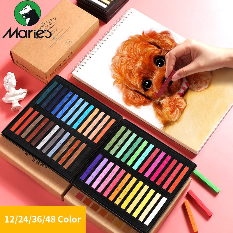Marie's Painting Crayons Soft Pastel 12/24/36/48 Colors Art