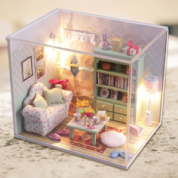 DIY Miniature House Kit / DIY DollHouse Room