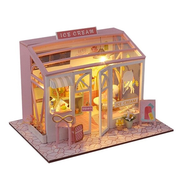 Miniture House Set CuteBee DIY 01 to 04 Wooden Doll House JAPAN