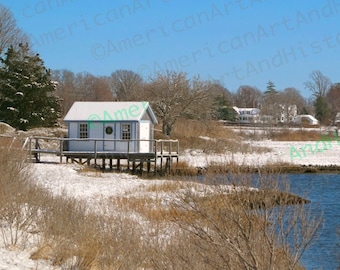 North Fork Crab Shack en invierno