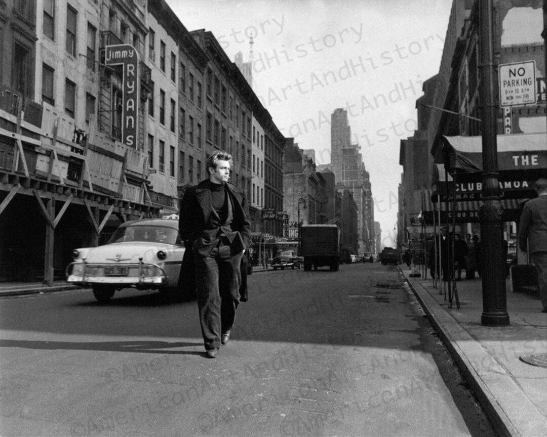 1955年、ニューヨークのジェームズ・ディーン - Etsy 日本