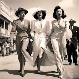 El trío elegante: Billie Holiday, Josephine Baker, Dorothy Dandridge, década de 1950