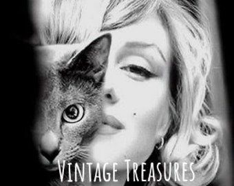 Marilyn Monroe with Cat