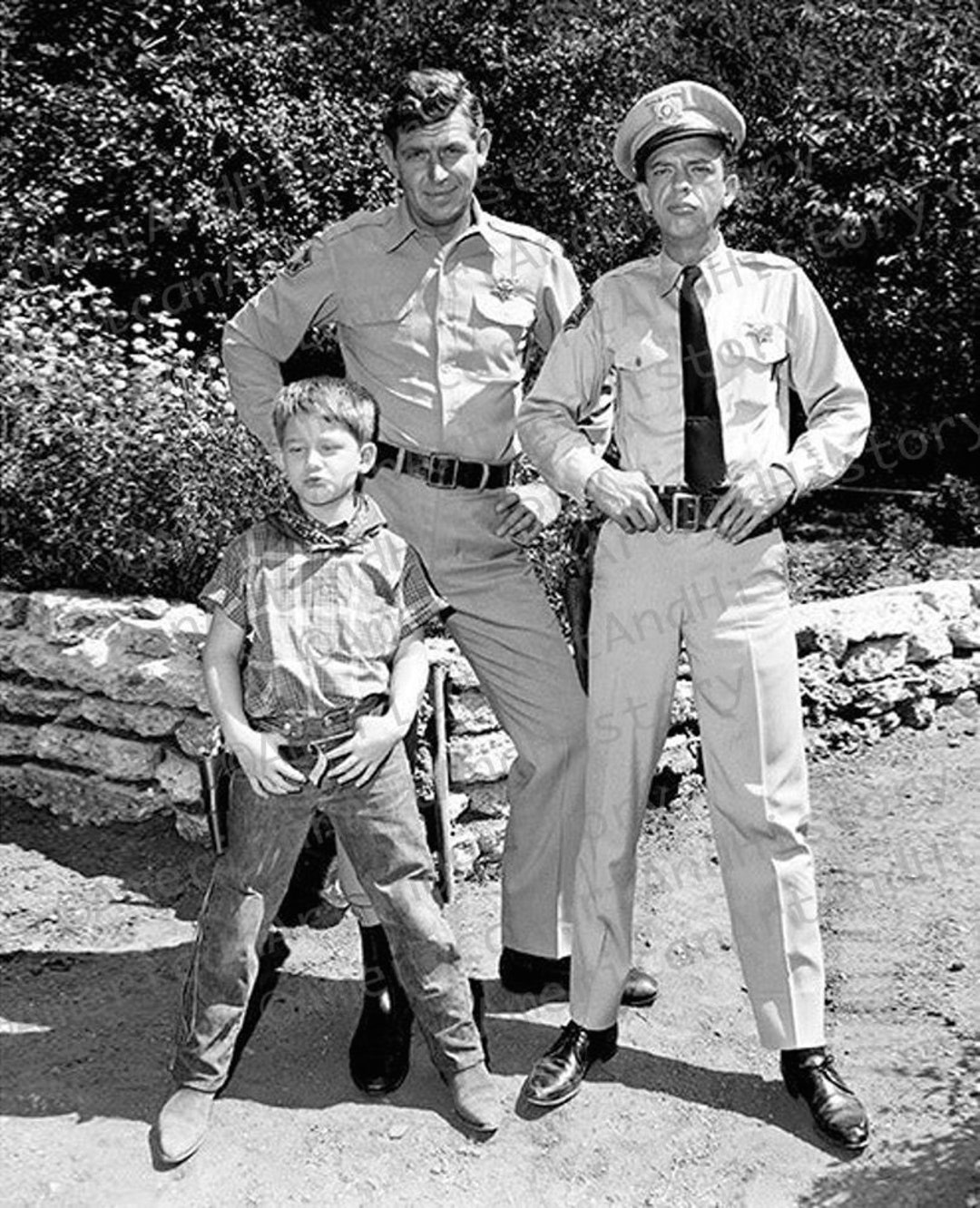 Andy Griffith With Barney And Opie Etsy