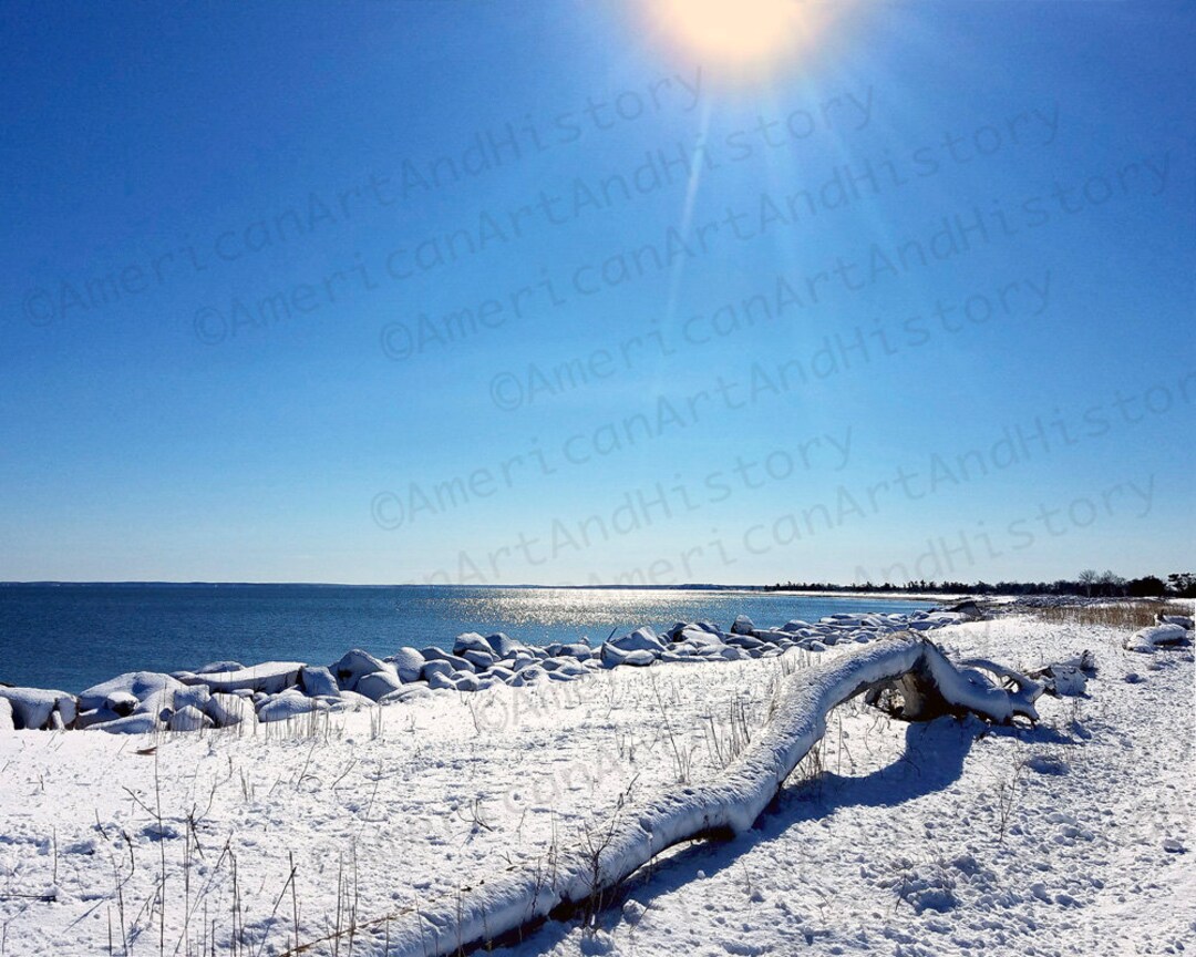 Orient Point State Park in Winter Etsy