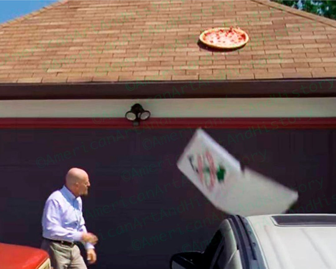 Walter White Tosses His Pizza Onto the Roof Etsy
