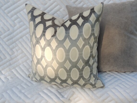 Grey and Cream Throw Pillow Home Decor Decorative Pillow - Etsy