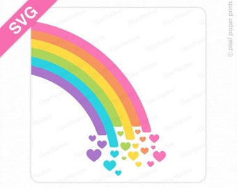 Rainbow SVG - Rainbow clipart SVG Cut Files PNG Files Digital