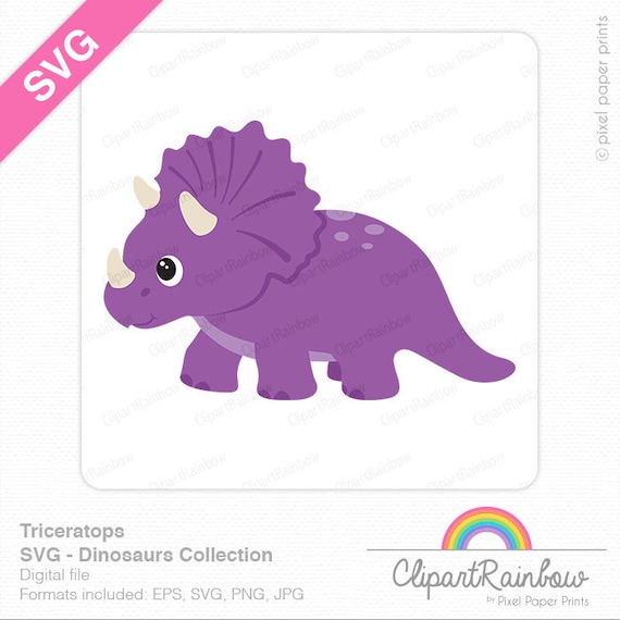 Baby Pink Triceratops Clip Art at  - vector clip art