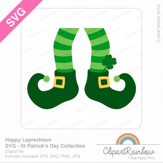 Leprechaun Legs St Patrick S Day Clipart Cut Files Png Etsy