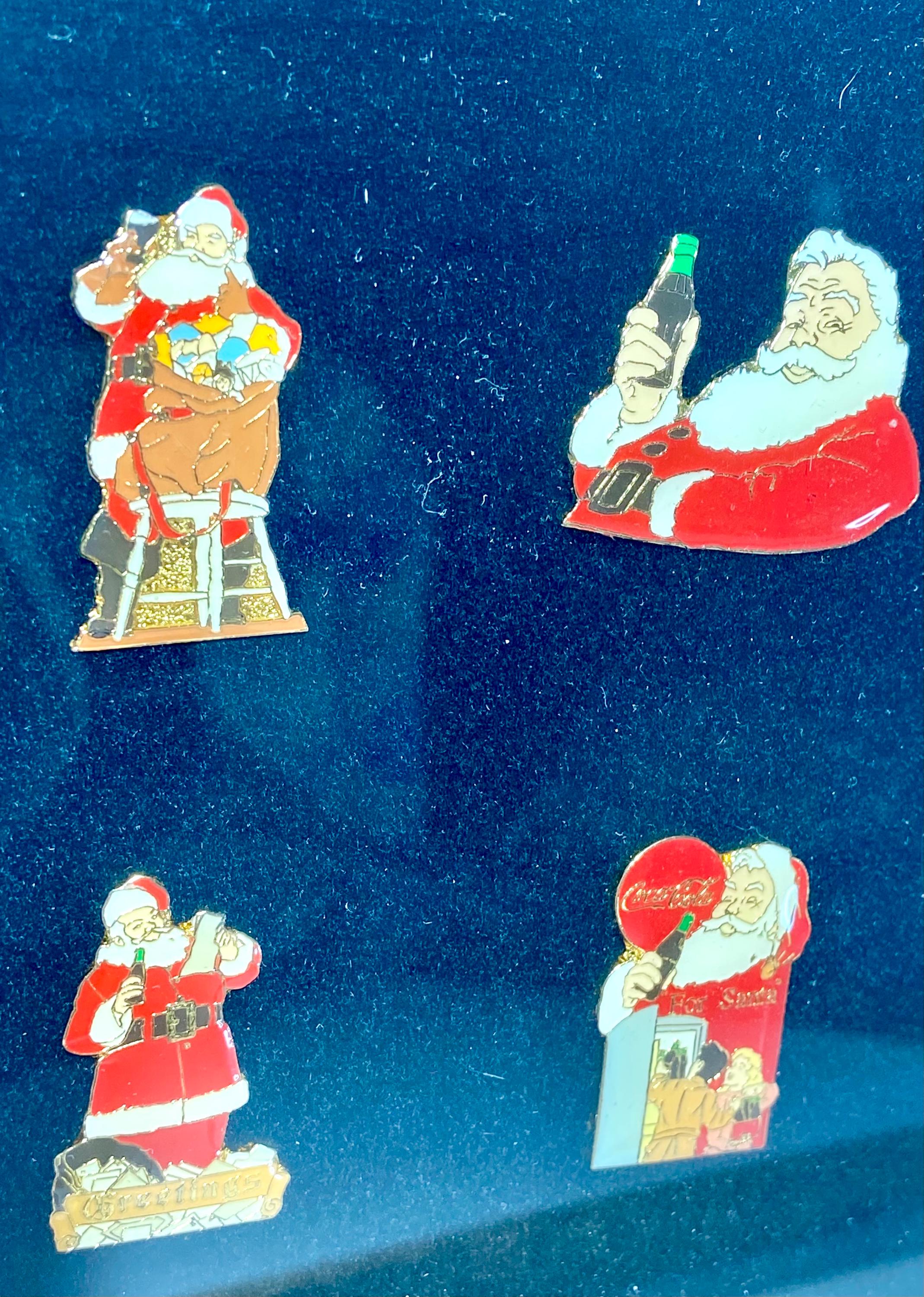 Santa Pin Design Coca-cola Santa Enamel Pin Set, Haddon Sundblom Limited Edition - Etsy