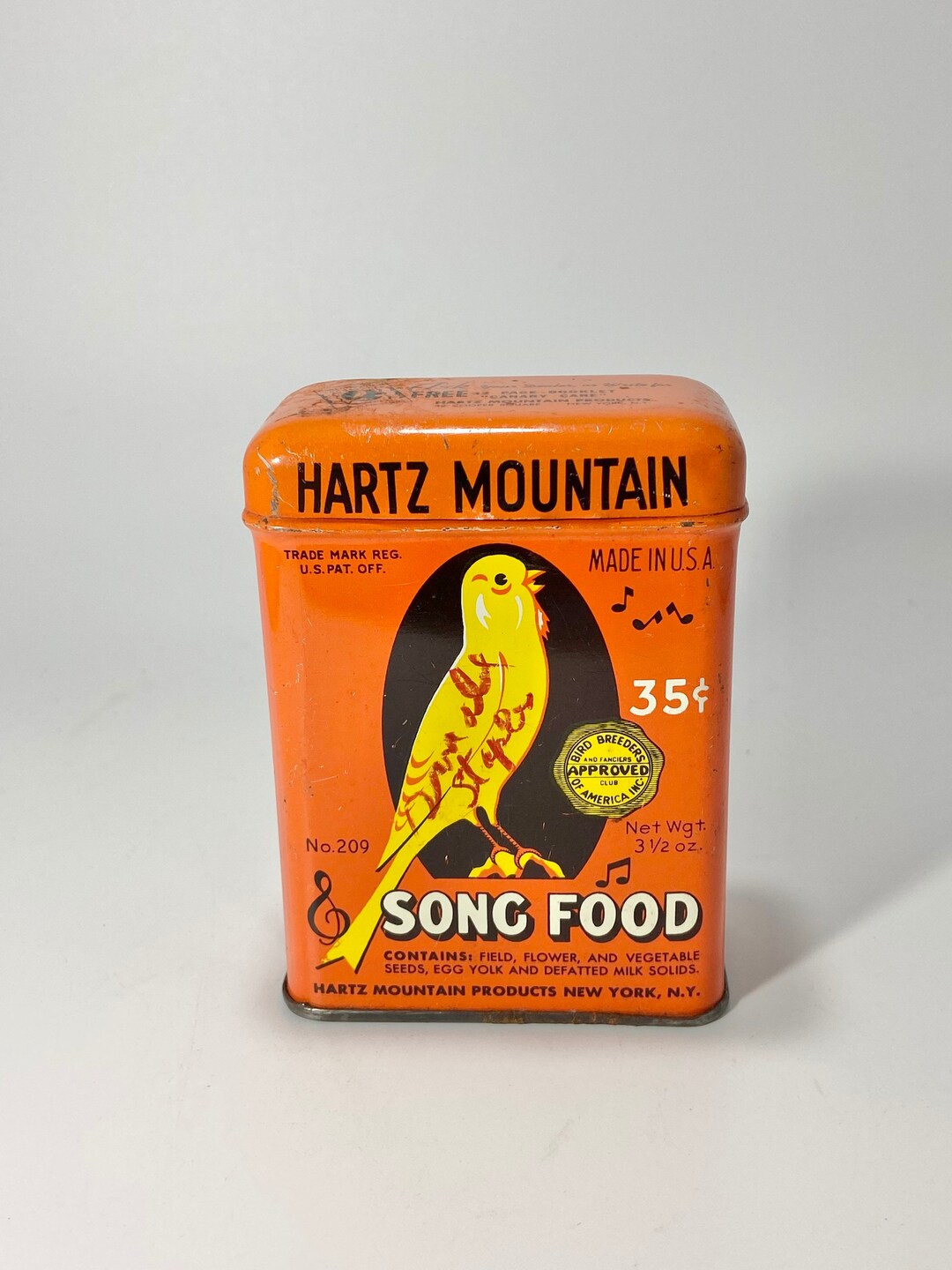 HARTZ Mountain Song Bird Food Tinbird Graphictin Etsy