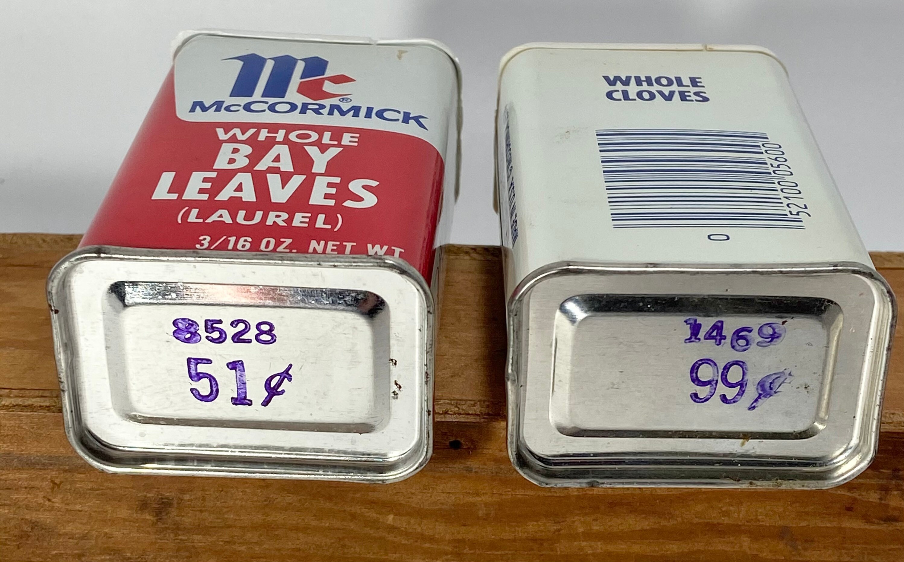 Vintage Pair of McCormick spice tins Whole Cloves and Whole Etsy