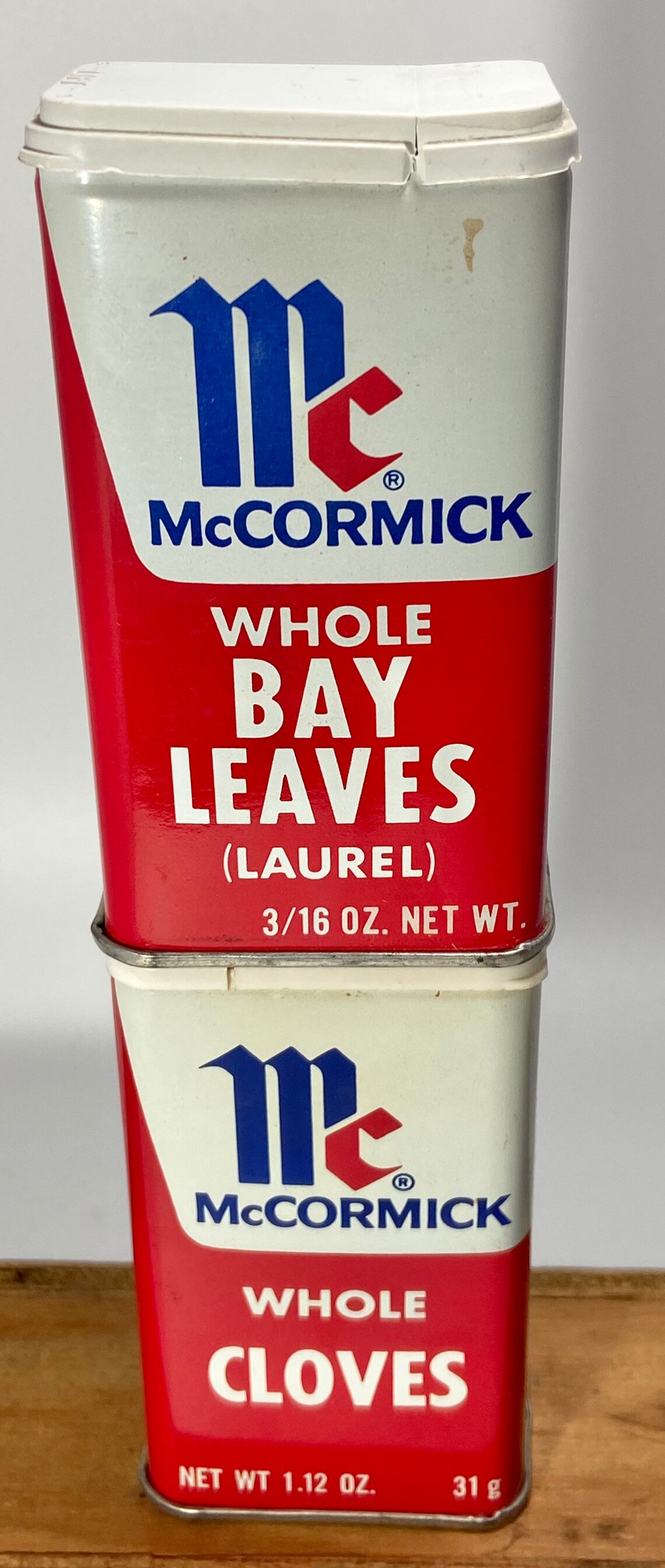 Vintage Pair of McCormick spice tins Whole Cloves and Whole Etsy