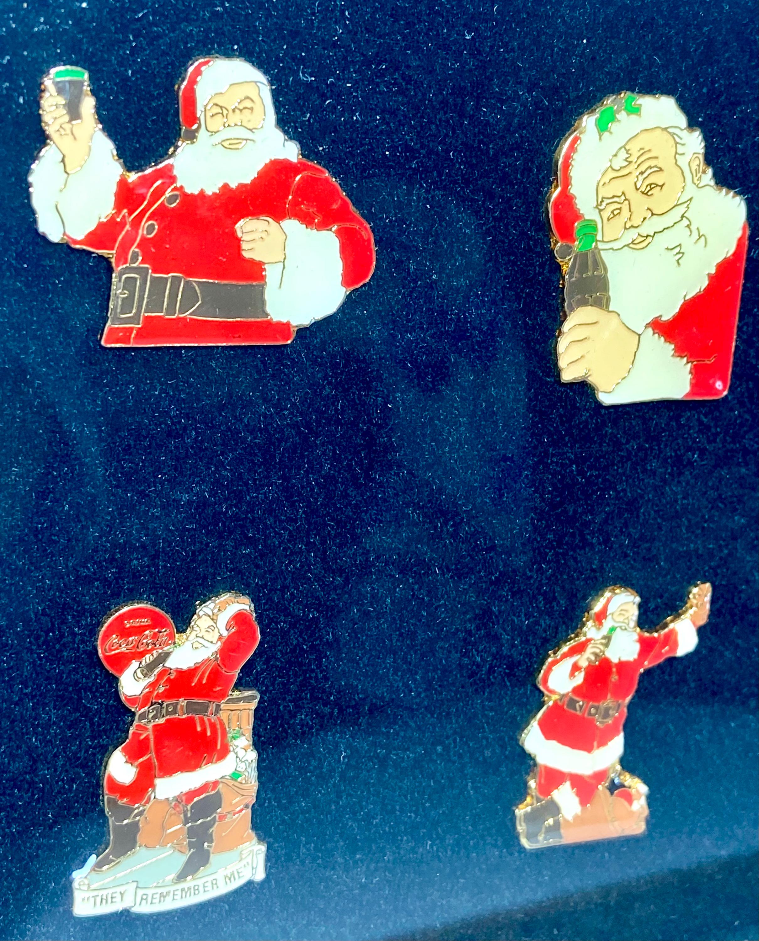 Santa Pin Design Coca-cola Santa Enamel Pin Set, Haddon Sundblom Limited Edition - Etsy