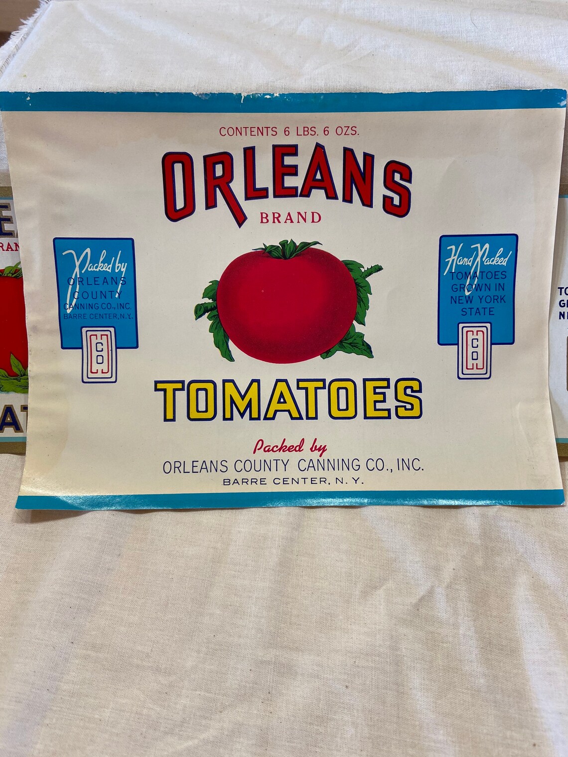Vintage ORLEANS newold canned tomato labels. Etsy