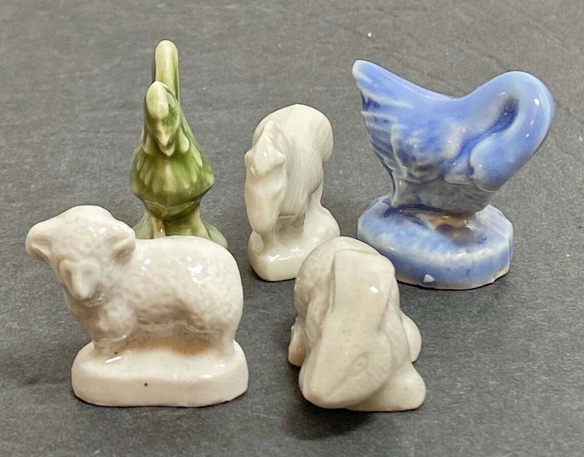 Red Rose Tea Red Rose WADE Whimsies Figurine Collection Set Etsy