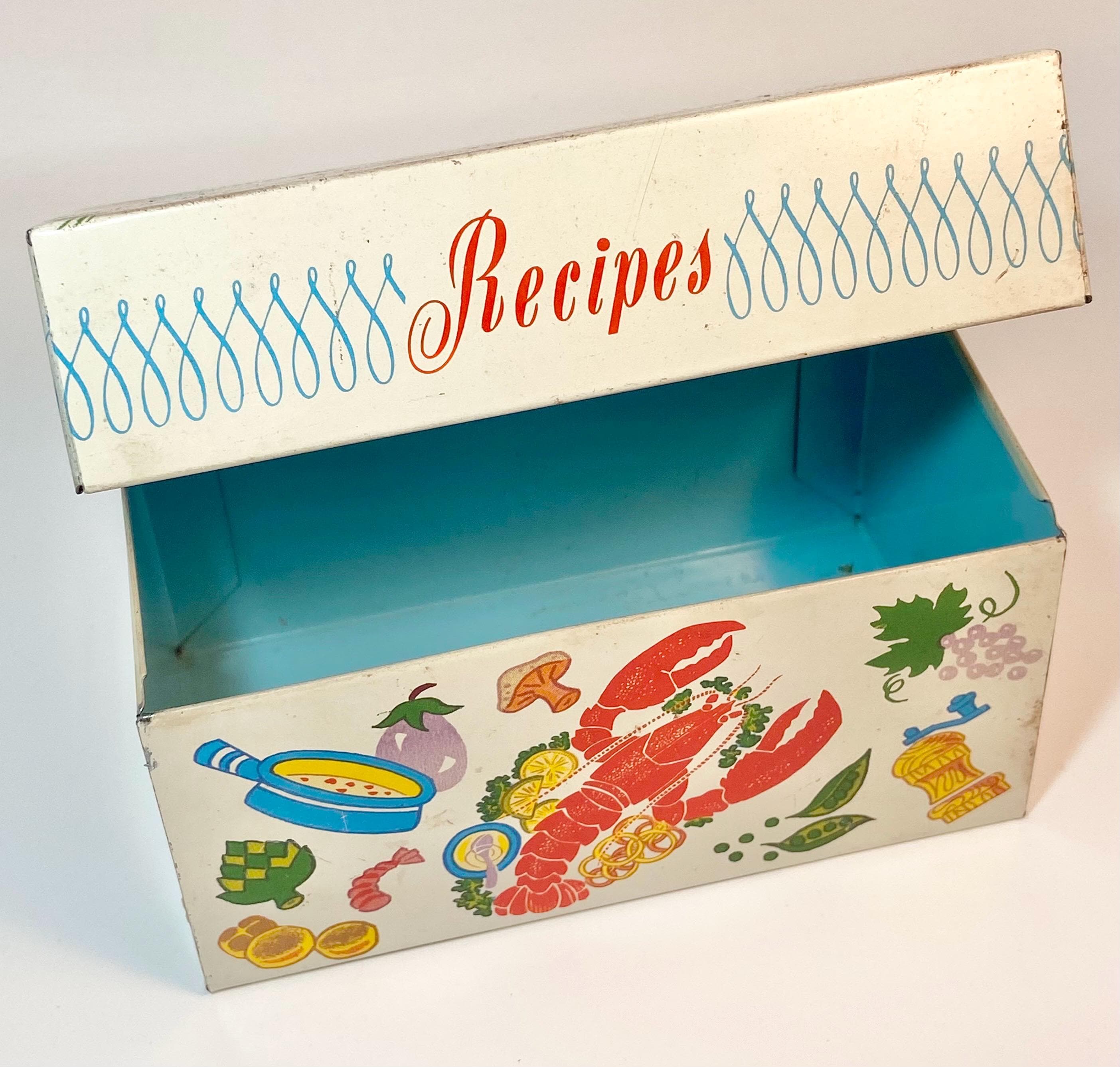 Vintage 1950s Recipe Box - Etsy