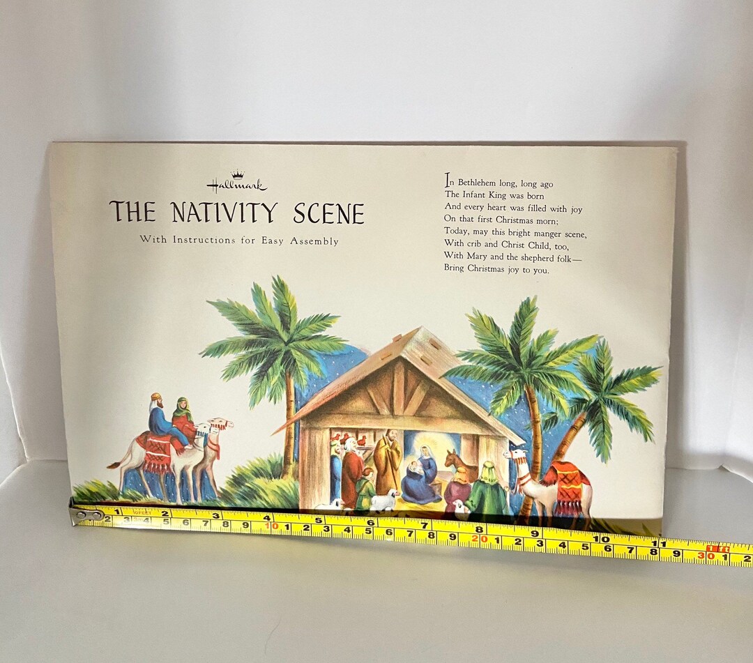 Hallmark Keepsake,hallmark Nativity,3d Nativity,fold Out Scene,new Old