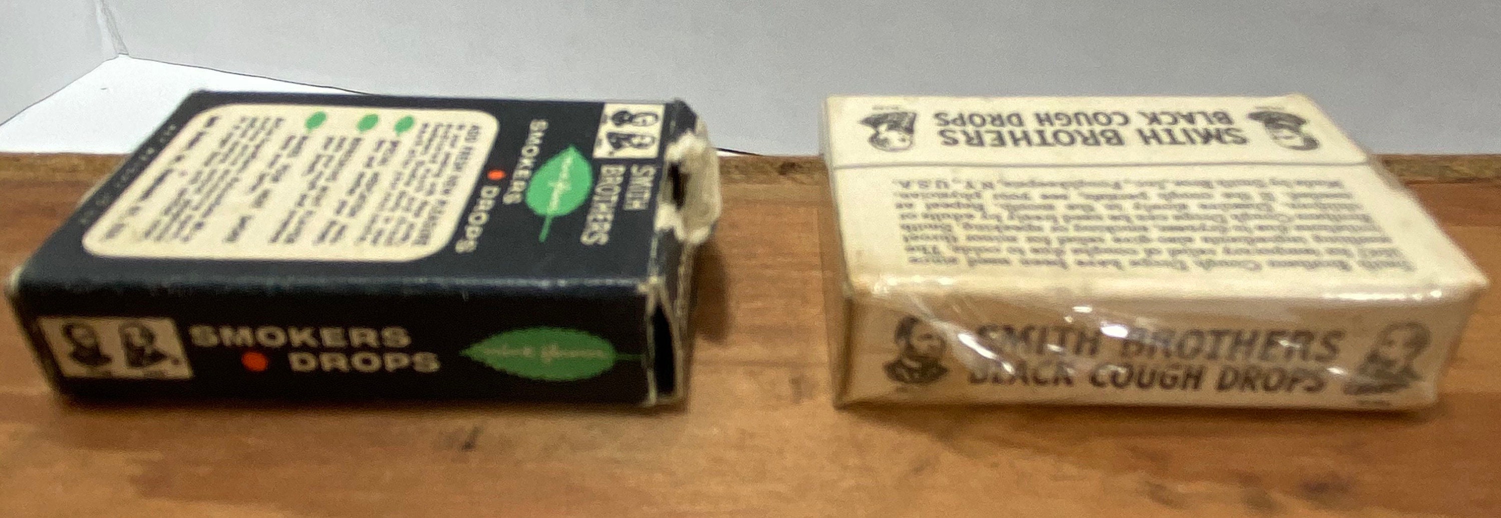 Vtg Smith Brothers black cough drops smokers drops boxes FREE Etsy