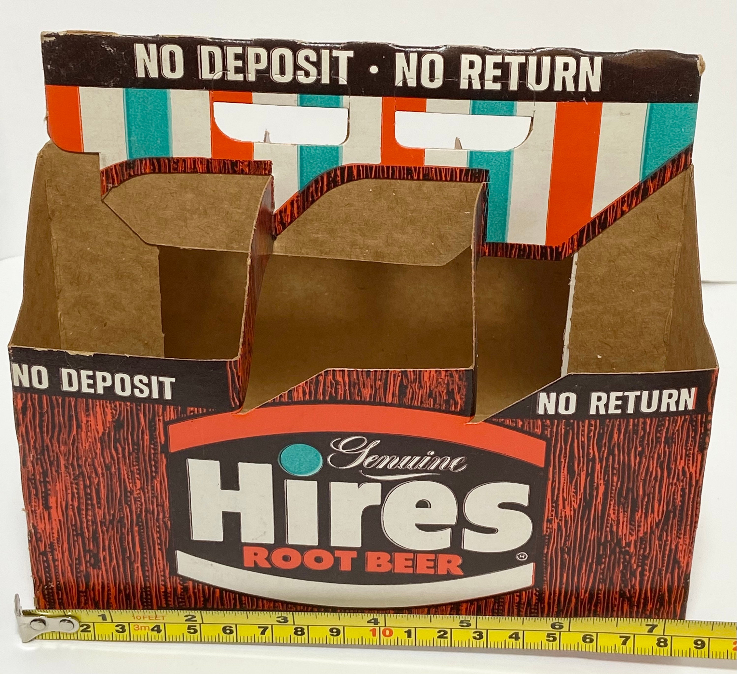 Vintage Genuine Hires Root Beer 6pk 10oz Cardboard Carrier Etsy
