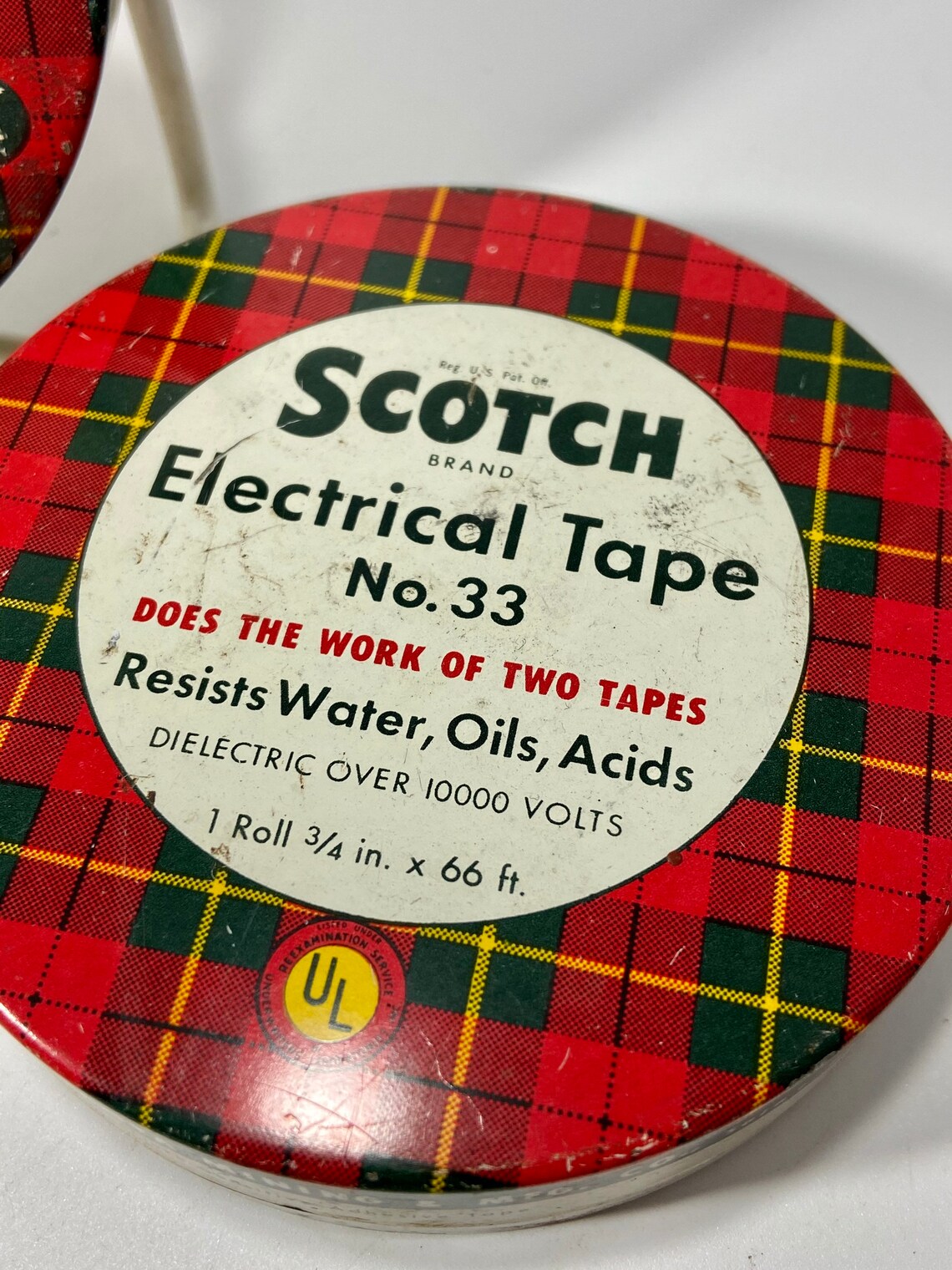 Vintage scotch brand electrical tape number 33 pair of tins | Etsy