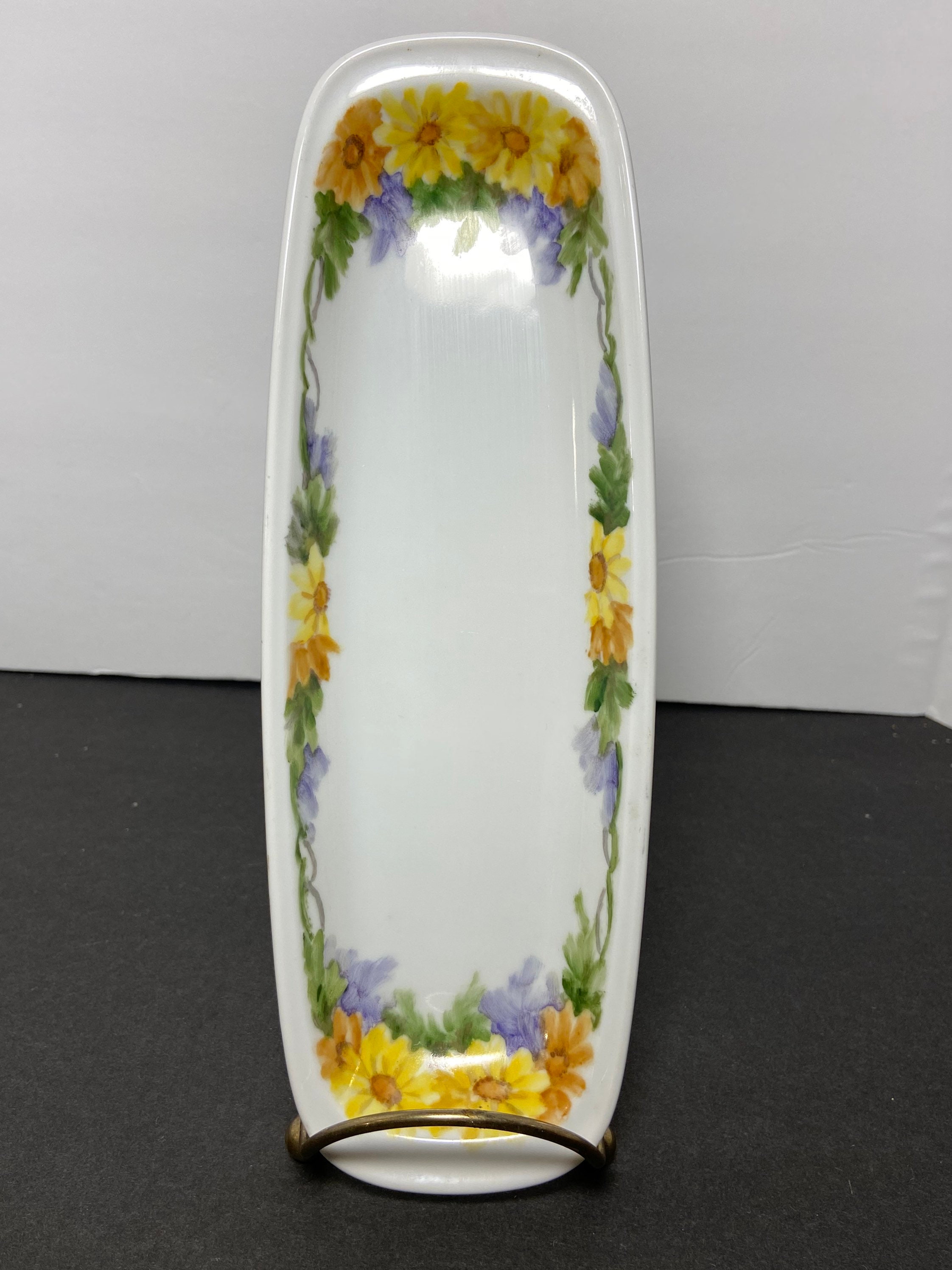 Vintage Bavaria China Alboth and Kaiser hand painted flower Etsy