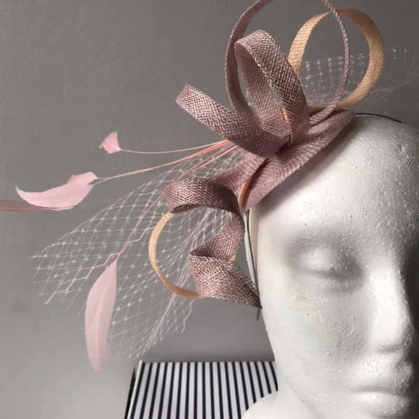 pink and black fascinator OTHER colours are available for special occasions weddings ascot races proms