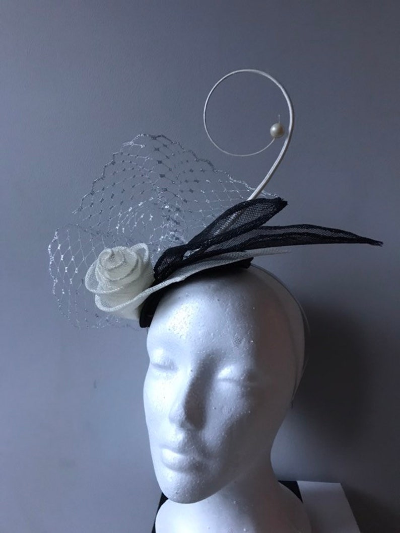 New Mocha pink flower cap sinamay aliceband fascinator wedding races ascot prom